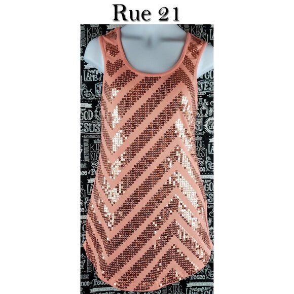 Rue21 Tops - Rue 21 Sequin Tank Top Size Small